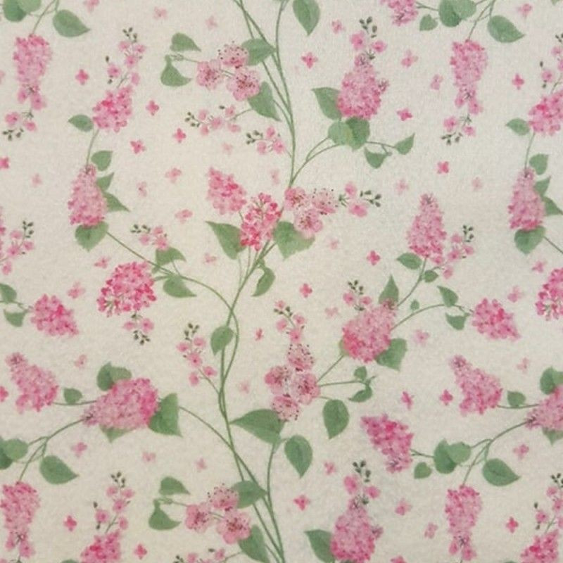 Pannolenci stampato 1mm Glicine fuxia misura a scelta