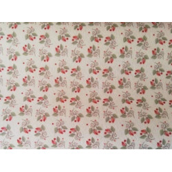 Pannolenci stampato 1mm Tulipani corallo misura a scelta