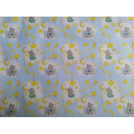 Pannolenci stampato 1mm Baby boy misura a scelta