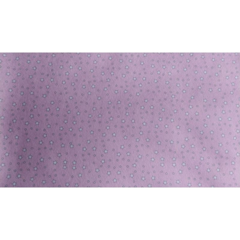 Pannolenci stampato 1mm Stelline rosa misura a scelta