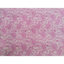 Pannolenci stampato 1mm Pizzo fuxia misura a scelta