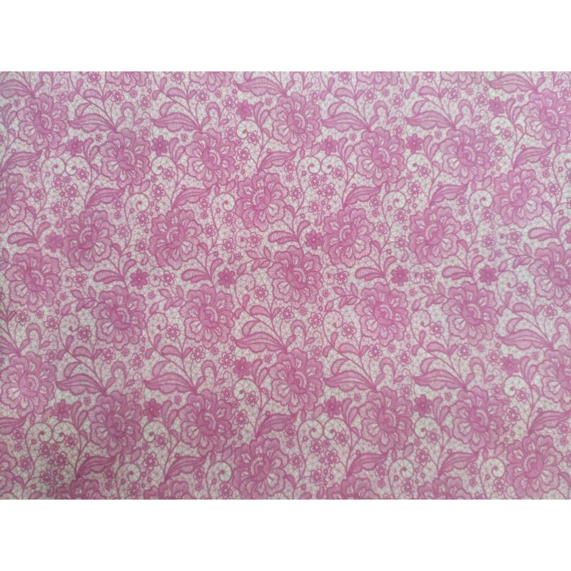 Pannolenci stampato 1mm Pizzo fuxia misura a scelta