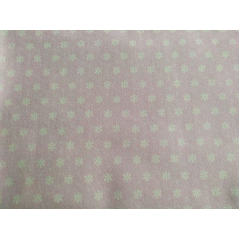 Pannolenci stampato 1mm Margherite fuxia misura a scelta