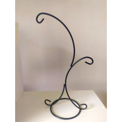 Stand in metallo nero h 36 cm.