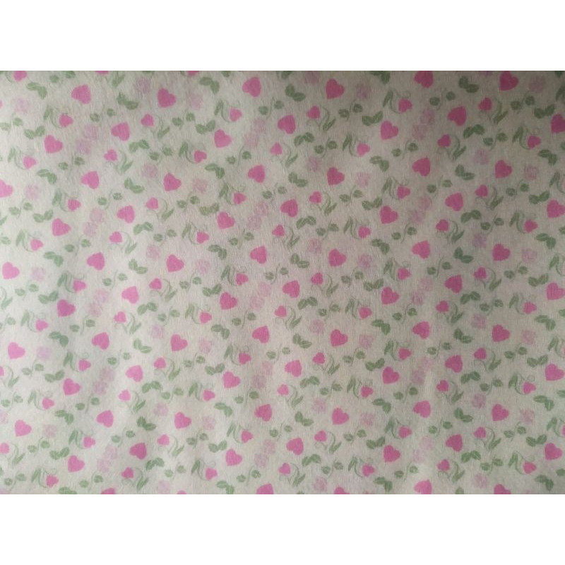 Pannolenci stampato 1mm Cuoricini fuxia misura a scelta