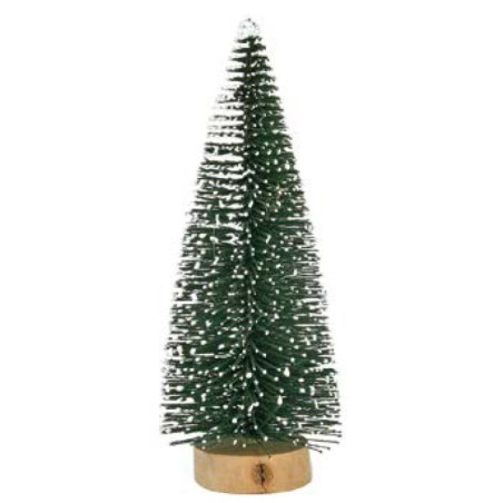 Albero di Natale innevato 16x5,5 cm