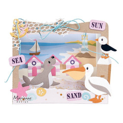 Fustella metallica Marianne Design Collectables Eline's Sea side