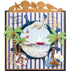 Fustella metallica Marianne Design Craftables Ship Wheel