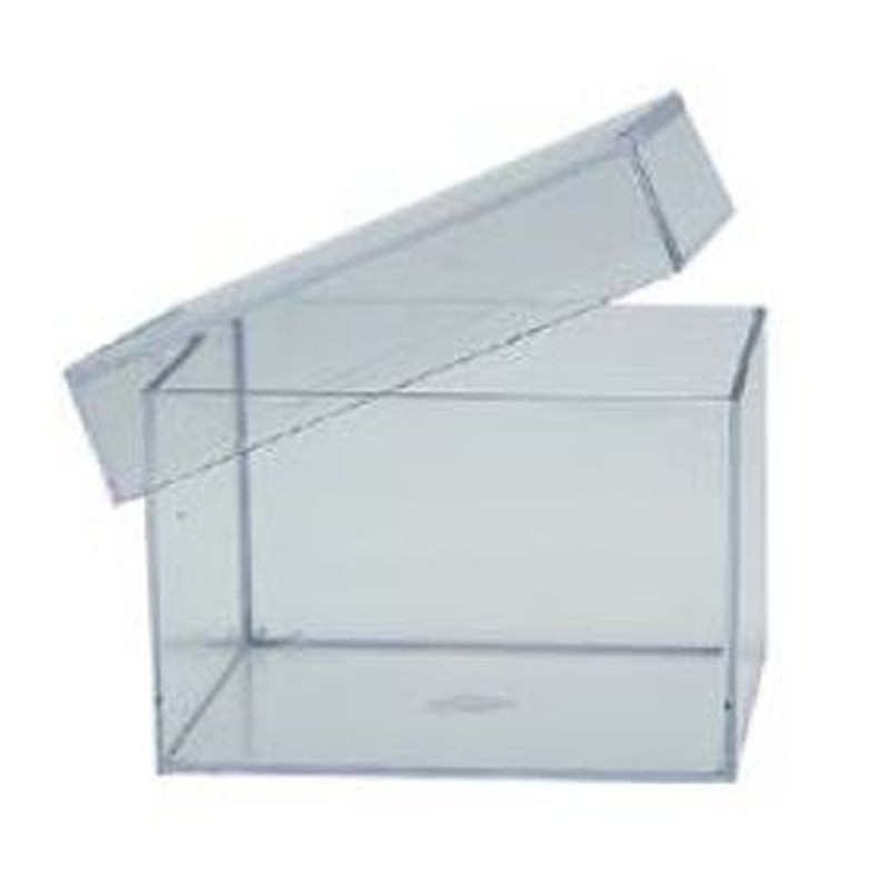 Scatola di plastica trasparente quadrata 5,7x7,5x5