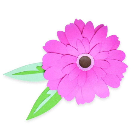 Fustella Sizzix Thinlits Gerbera flower