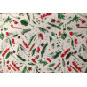 Pannolenci stampato 1mm fantasia vischio pigne e rametti 40x40 cm