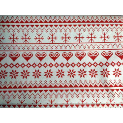 Pannolenci stampato 1mm fantasia cuori e stelle geometriche 50x40 cm