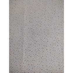 Pannolenci 1 mm base panna con pois dorati 50x50 cm