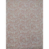 Pannolenci 1 mm effetto pizzo con fiori base corallo fiori bianchi 25x45 cm
