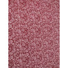 Pannolenci 1 mm effetto pizzo con fiori base corallo fiori bianchi 25x45 cm