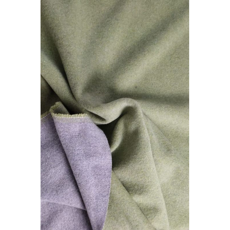 Lana cotta 50x50 cm color verde e grigio bicolore double face