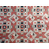 Pannolenci stampato 1mm fantasia quadrotti con Babbo Natale 45x50 cm