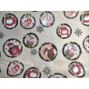 Pannolenci stampato 1mm fantasia con palline di Natale 40x50 cm