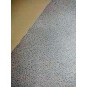 Feltro 3mm accoppiato con tessuto glitter a pois argento 75x55 cm