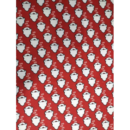 Pannolenci stampato 1mm Babbo Natale HO HO HO 45x50 cm