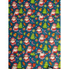 Pannolenci stampato 1mm albero pallina e Babbo Natale 45x50 cm