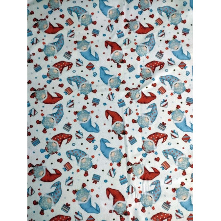Pannolenci stampato 1mm Elfi e pacchetti regalo 45x50 cm