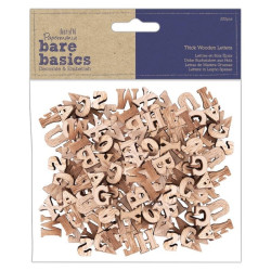 BARE BASICS THICK WOODEN LETTERS (200PCS)