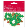 FELT HOLLY STICKERS (8 PCS) - CREATE CHRISTMAS