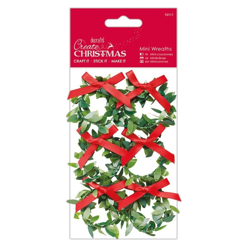 MINI WREATHS (6PCS) - CREATE CHRISTMAS