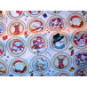 Pannolenci stampato 1mm Pupazzi di neve e Babbo Natale 50x75 cm