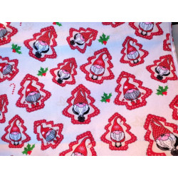 Pannolenci stampato 1mm Babbo Natale in albero 50x75 cm