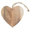 Cuore in legno da appendere 10x1 cm