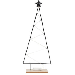 Albero grande in metallo con led 65 x 26 cm