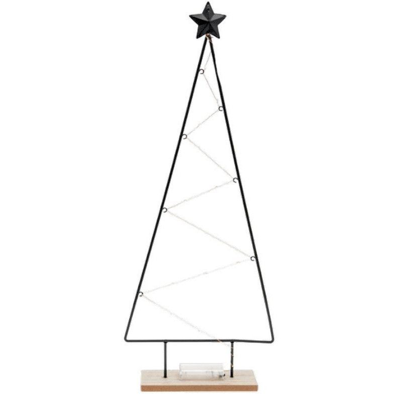 Albero grande in metallo con led 65 x 26 cm