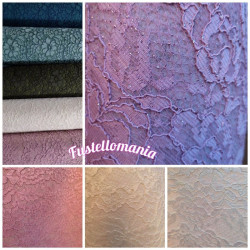 Feltro lana 2 mm con pizzo 30x50 cm colore a scelta