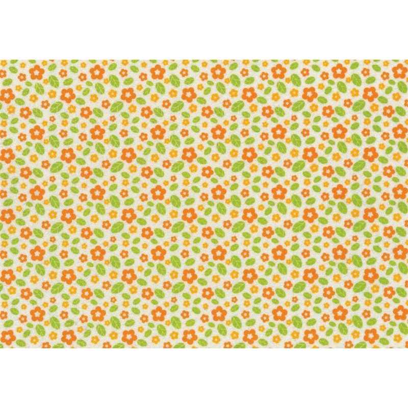 Pannolenci 1mm primavera panna arancio - 1 foglio 30x40 cm