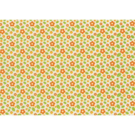 Pannolenci 1mm primavera panna arancio - 1 foglio 30x40 cm