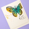 Fustella Sizzix Thinlits Scribble butterflies