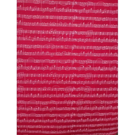 Pannolenci morbido note musicali Fustellomania 1mm  - 1 foglio 45x50 cm base bordeaux
