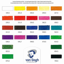 Set 24 pastelli ad olio Van Gogh
