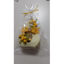 Fustella M Porta cioccolatini mimosa e gallina
