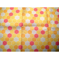 Pannolenci stampato 1mm Esagoni pastello 50x80 cm