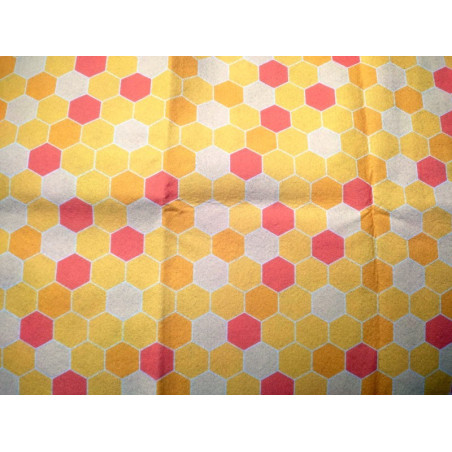 Pannolenci stampato 1mm Esagoni pastello 50x80 cm