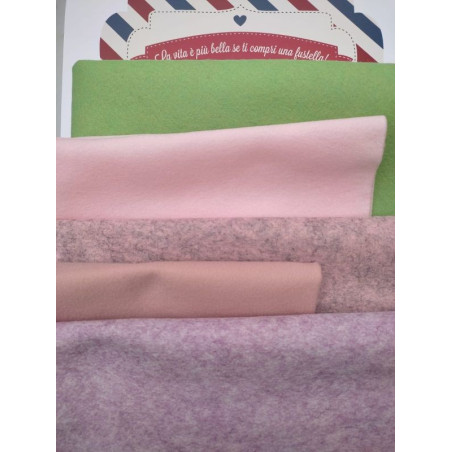 Pannolenci 1 mm  - KIT Campanule colori pastello