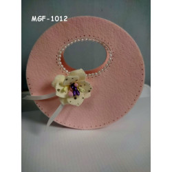 Fustella XL Borsa con manico ovale e fiore