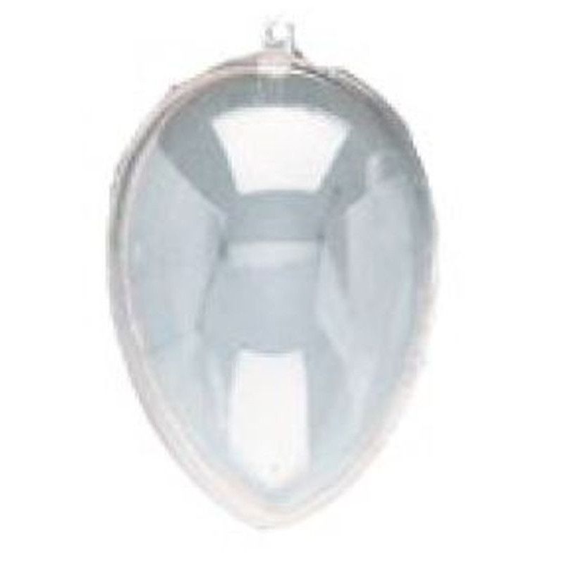 Uova di plastica trasparente apribile 2 parti - 8 cm