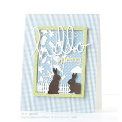 Fustella metallica Memory Box Springtime Bunnies