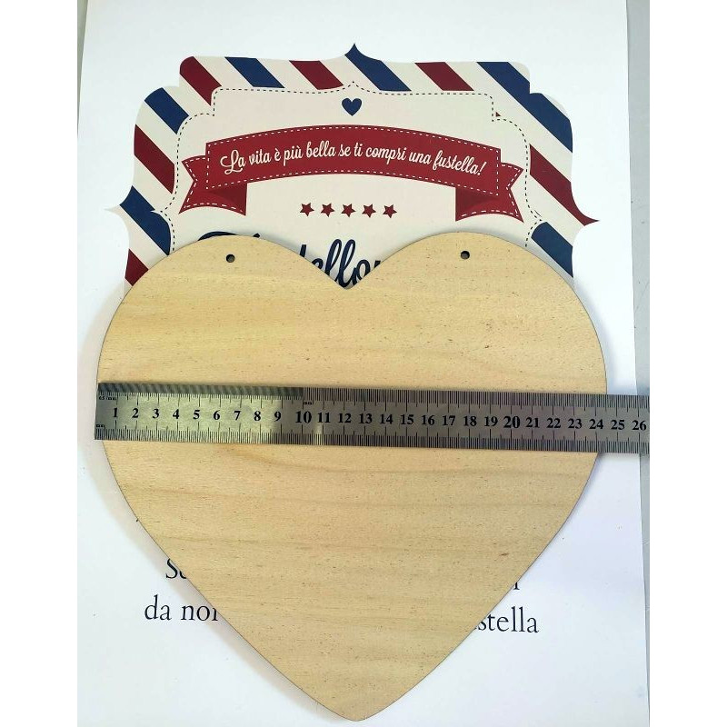 Cuore pieno in legno