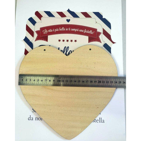 Cuore pieno in legno