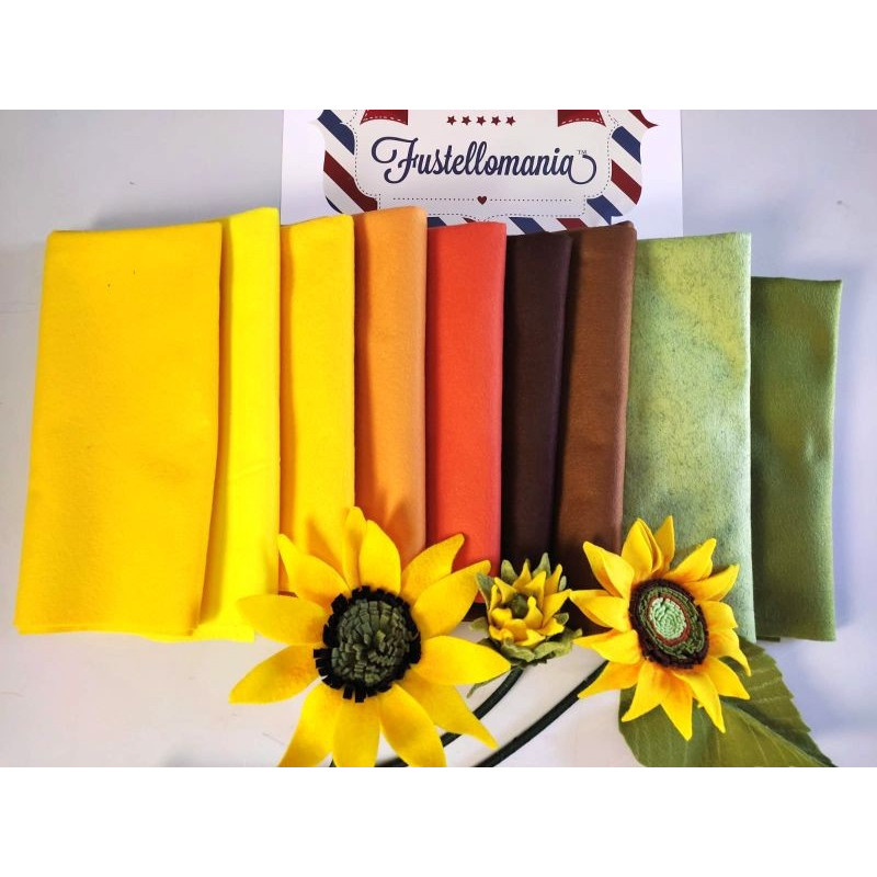 Pannolenci 1 mm  - KIT 9 colori per Girasoli